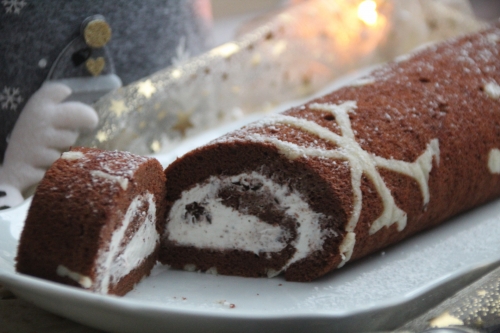 Buche de Noël, cacao, vanille, mascarpone
