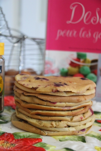 pancake, myrtille, goûter, bal du livre