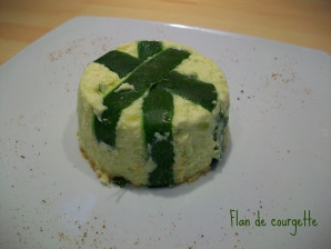 Flan, courgettes