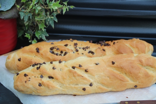 Brioche, pépites de chocolat 