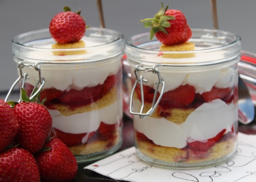 Fraises, mascarpone 