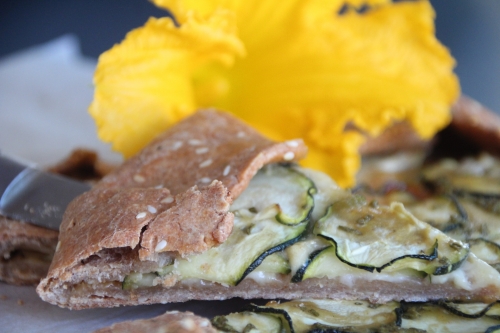 Courgette, miel, moutarde, romarin 