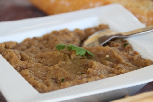 Aubergine, apéro, tomate